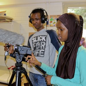 Boom mic classroom photo